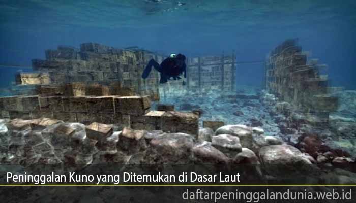Peninggalan Kuno yang Ditemukan di Dasar Laut
